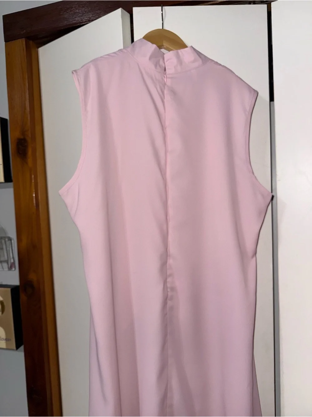 Women’s Pink Two-Piece Sleeveless Top & Wide-Leg Pants Set